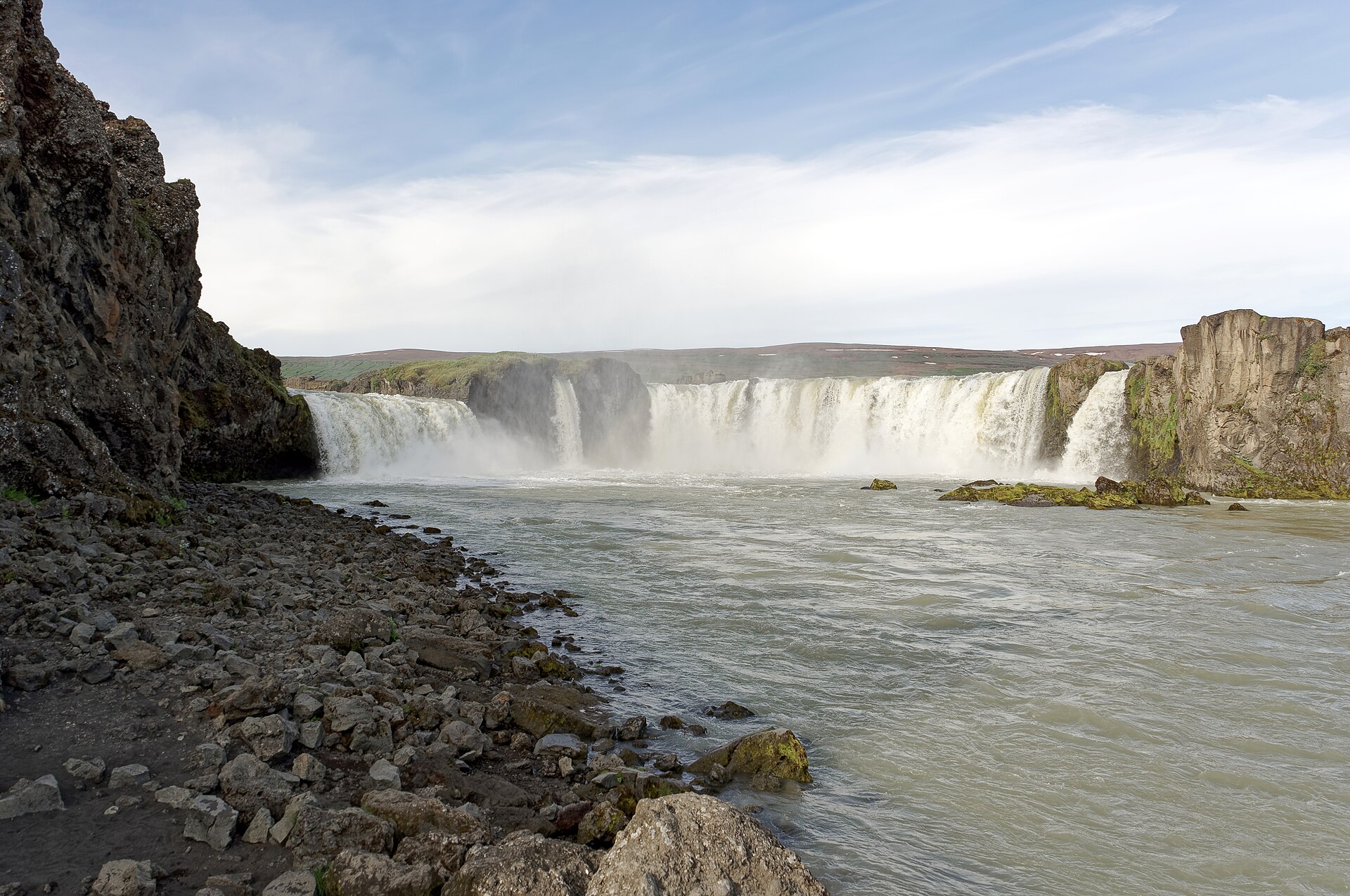 An Iceland road and landscape between destinations, used as route context