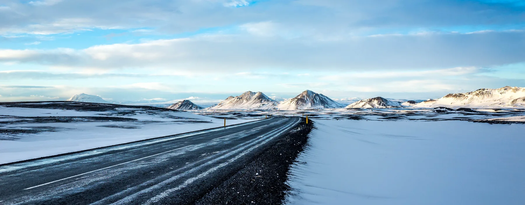 A view of Route 1 in North Iceland and the road towards the Highlands, showing Blönduós in context as a service exit