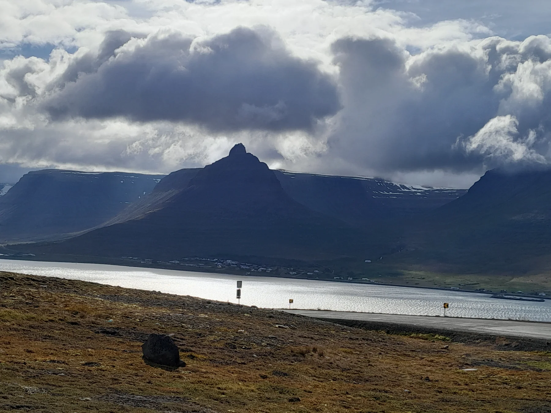 Route 61 and deep-fjord scenery in the Westfjords, showing the regional setting for the Reykhólar ferry gateway