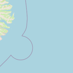OpenStreetMap base map of Höfn and southeast Iceland