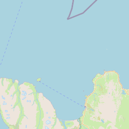 Húsavík and Ásbyrgi OpenStreetMap base map