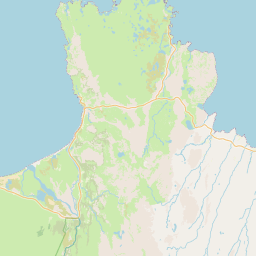 Kópasker and Öxarfjörður OpenStreetMap base map